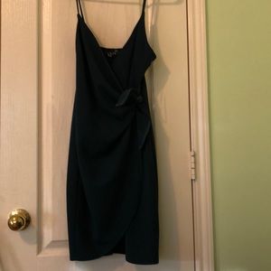 Turquoise wrap dress